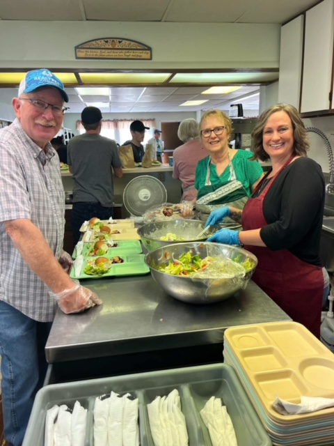 Volunteers at the Feed My Sheep Soup Kitchen